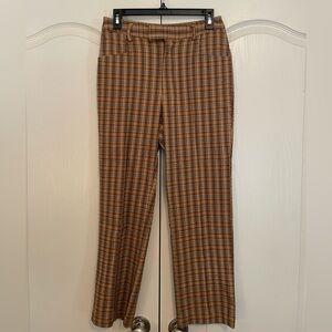 Urban Outfitters Black and Gold Plaid Dress Pants, size 2